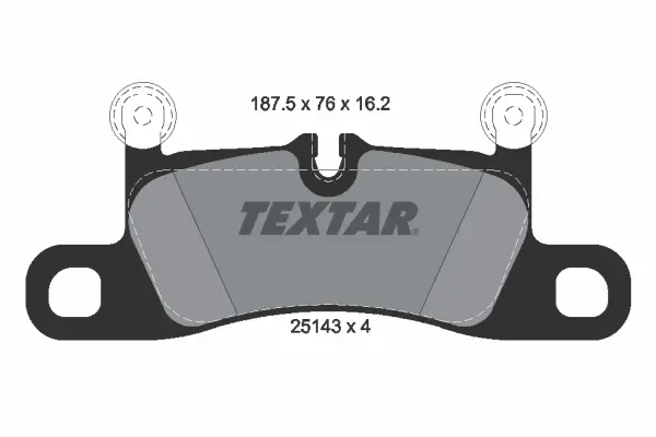 комплект спирачно феродо, дискови спирачки TEXTAR              