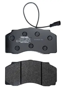 комплект спирачно феродо, дискови спирачки TEXTAR              