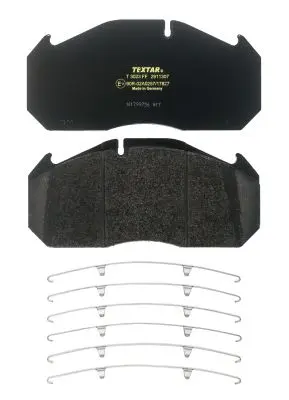 комплект спирачно феродо, дискови спирачки TEXTAR              