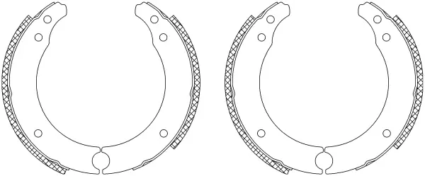 комплект спирачна челюст TEXTAR              