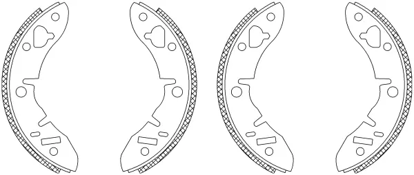 комплект спирачна челюст TEXTAR              