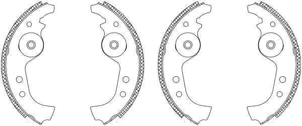 комплект спирачна челюст TEXTAR              