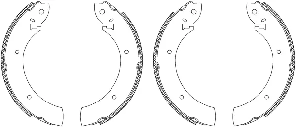 комплект спирачна челюст TEXTAR              