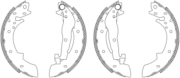 комплект спирачна челюст TEXTAR              
