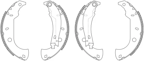 комплект спирачна челюст TEXTAR              
