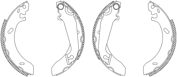 комплект спирачна челюст TEXTAR              