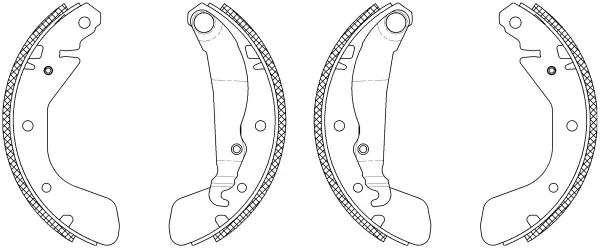 комплект спирачна челюст TEXTAR              
