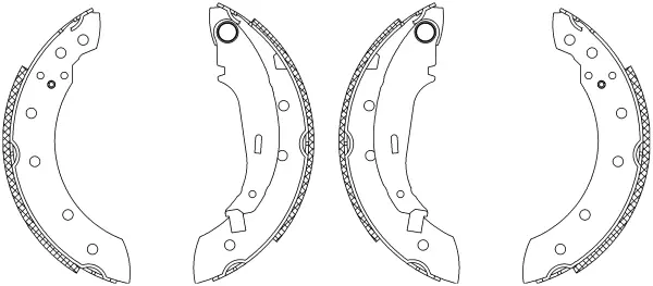 комплект спирачна челюст TEXTAR              