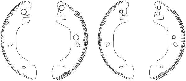 комплект спирачна челюст TEXTAR              