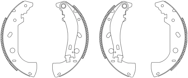 комплект спирачна челюст TEXTAR              