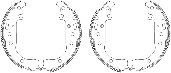 комплект спирачна челюст TEXTAR              