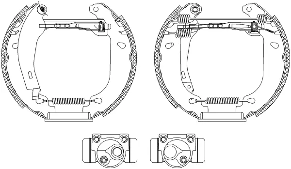 комплект спирачна челюст TEXTAR              