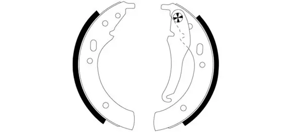 комплект спирачна челюст TEXTAR              