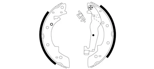 комплект спирачна челюст TEXTAR              