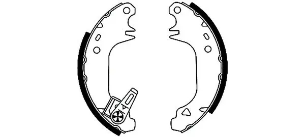 комплект спирачна челюст TEXTAR              