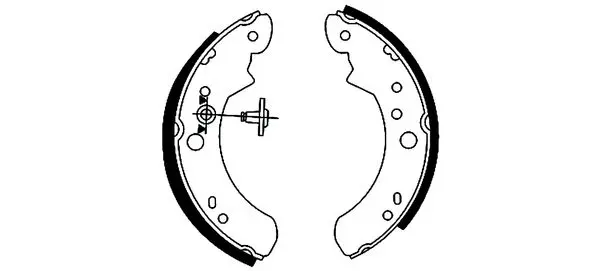 комплект спирачна челюст TEXTAR              