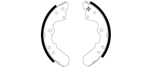 комплект спирачна челюст TEXTAR              