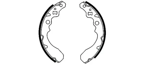 комплект спирачна челюст TEXTAR              