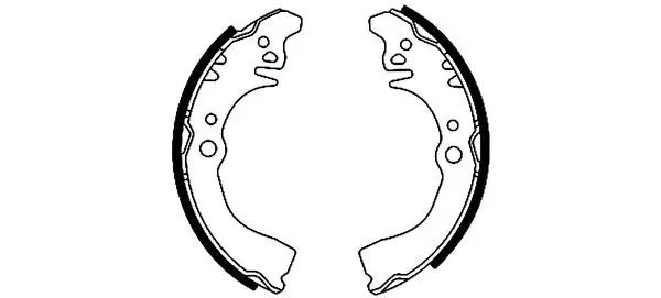 комплект спирачна челюст TEXTAR              