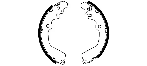 комплект спирачна челюст TEXTAR              