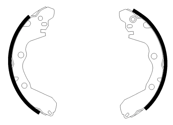 комплект спирачна челюст TEXTAR              