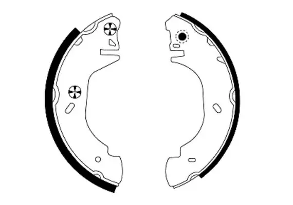 комплект спирачна челюст TEXTAR              