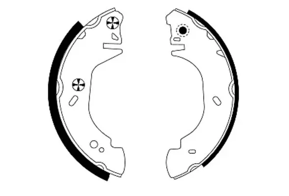 комплект спирачна челюст TEXTAR              