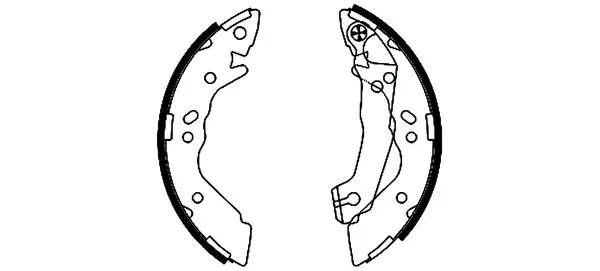 комплект спирачна челюст TEXTAR              