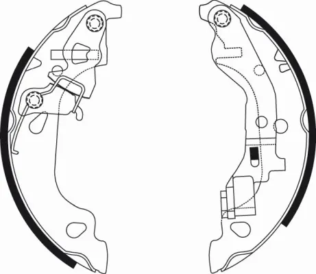 комплект спирачна челюст TEXTAR              