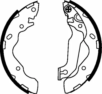 комплект спирачна челюст TEXTAR              