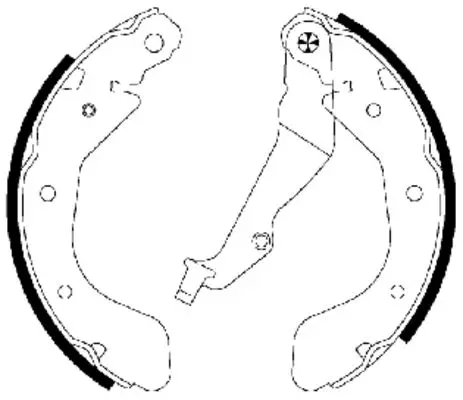 комплект спирачна челюст TEXTAR              