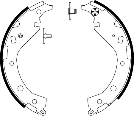 комплект спирачна челюст TEXTAR              