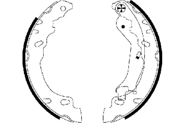 комплект спирачна челюст TEXTAR              