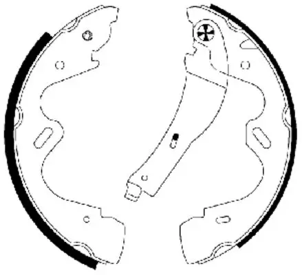 комплект спирачна челюст TEXTAR              