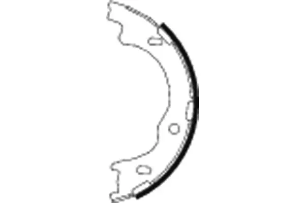 комплект спирачна челюст, ръчна спирачка TEXTAR              