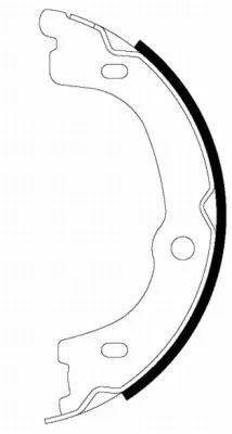 комплект спирачна челюст, ръчна спирачка TEXTAR              