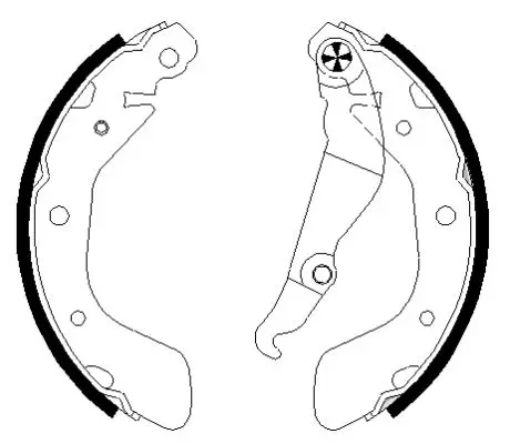 комплект спирачна челюст TEXTAR              