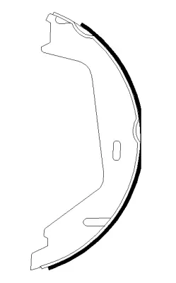 комплект спирачна челюст, ръчна спирачка TEXTAR              