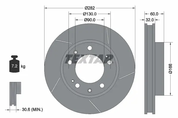 спирачен диск TEXTAR              