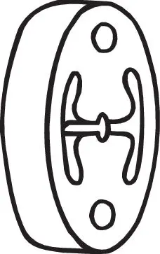 гумена лента, изпускателна система BOSAL               