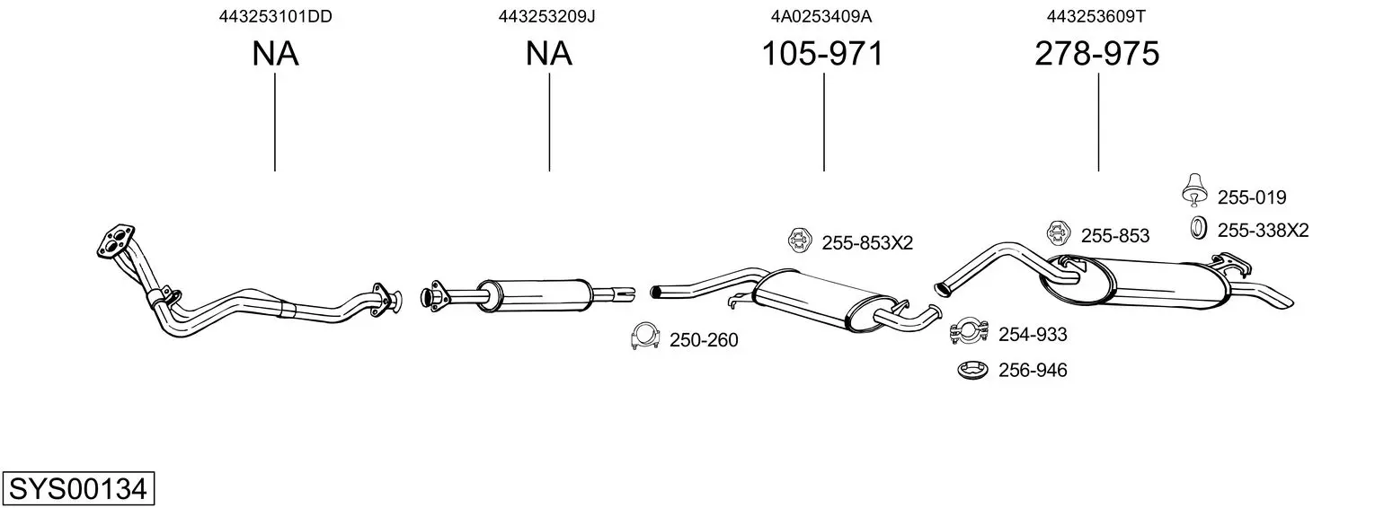 Изпускателна система BOSAL               