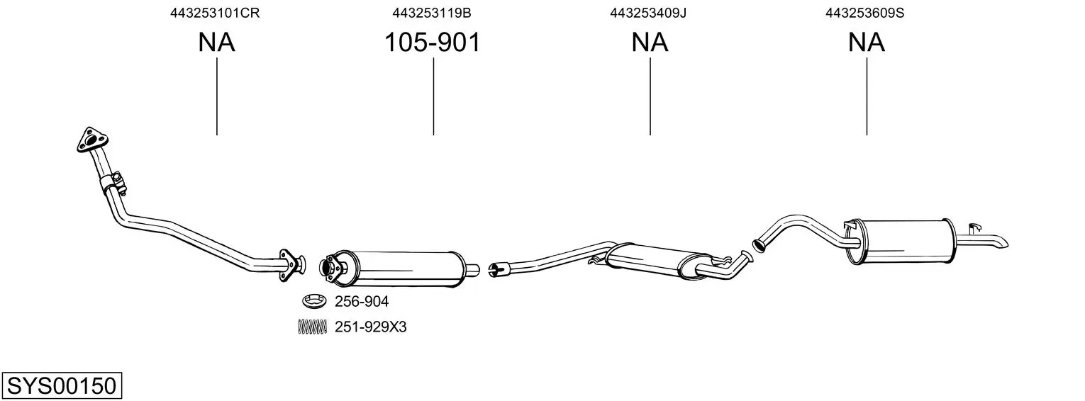 Изпускателна система BOSAL               