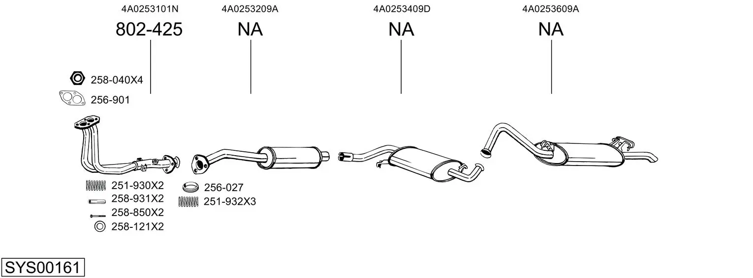 Изпускателна система BOSAL               