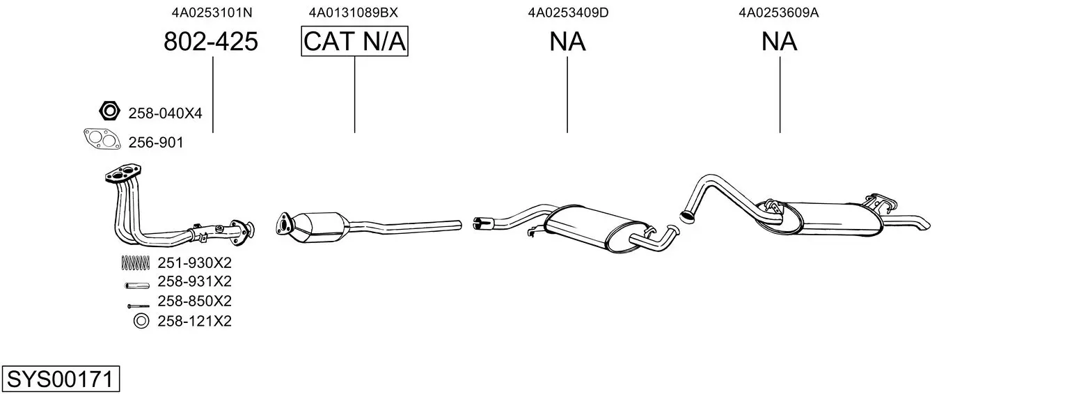 Изпускателна система BOSAL               