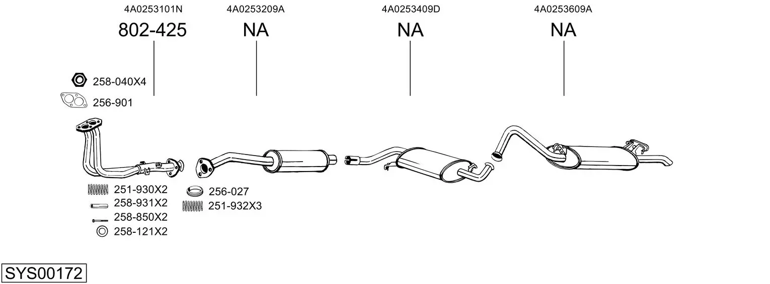Изпускателна система BOSAL               