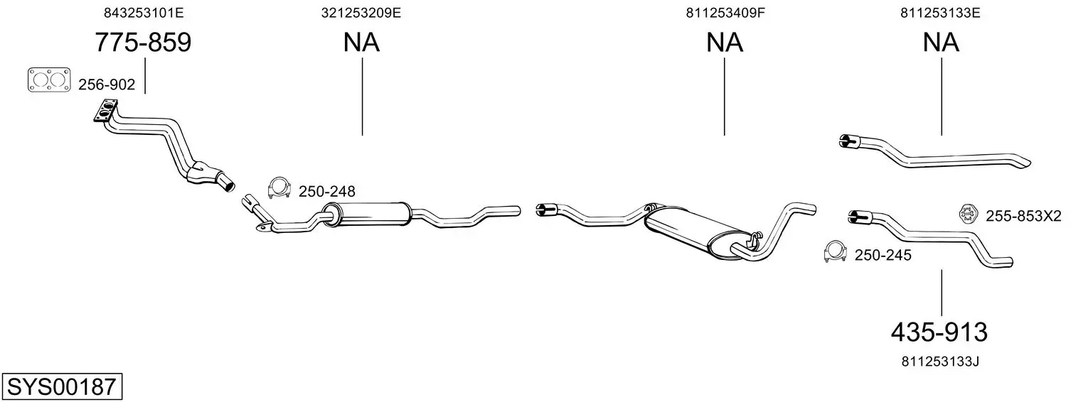 Изпускателна система BOSAL               