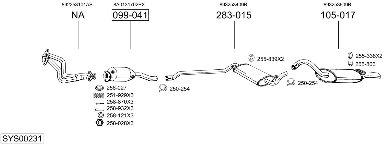 Изпускателна система BOSAL               