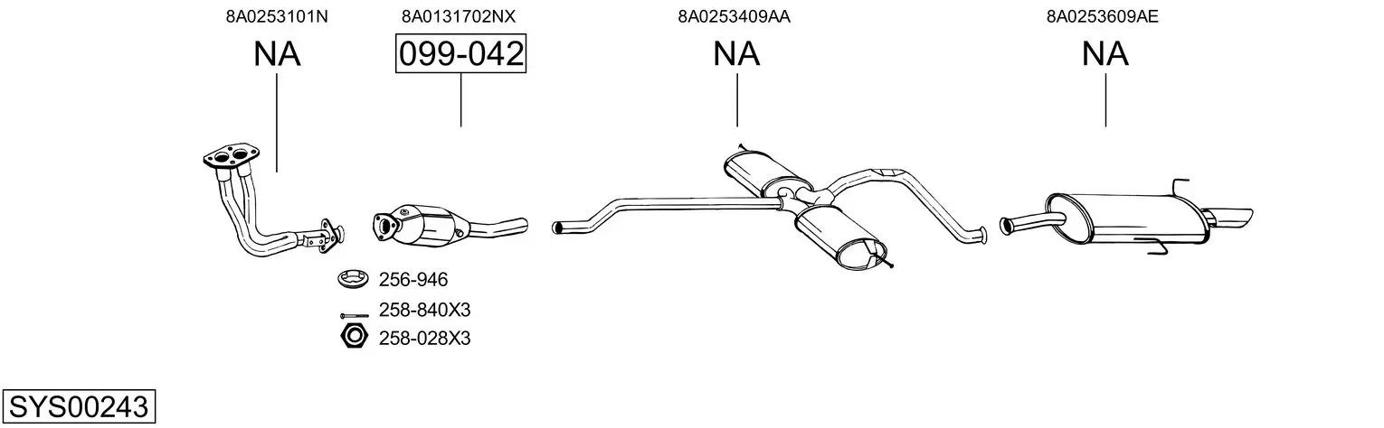 Изпускателна система BOSAL               