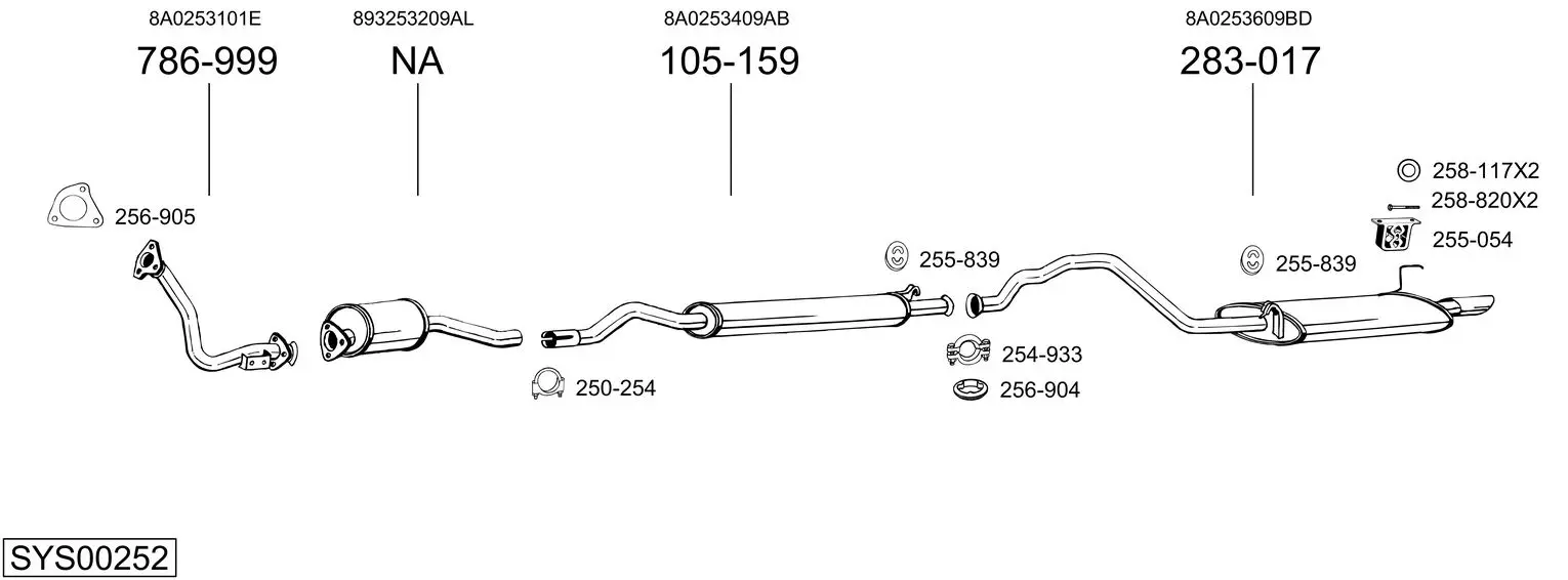 Изпускателна система BOSAL               