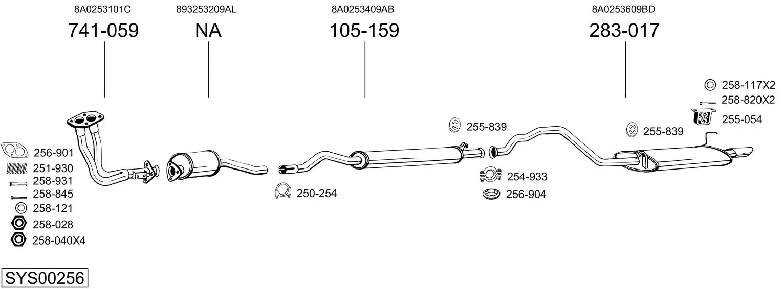 Изпускателна система BOSAL               